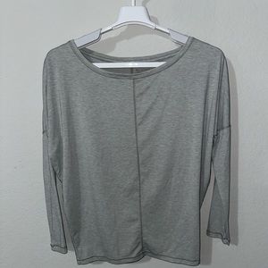 Athleta Grey Dolman Long‎ Sleeve Top XS